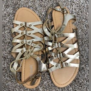 Gold sandals